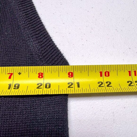 App State Mountaineers Sweater Vest Mens Medium Black Golf Golfer Appalachian NC - Picture 8 of 10